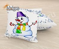 Купить Озорной снеговик арт.ТФП5115 (45х45-1шт) фотоподушка (подушка Ализе ТФП)