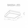 Купить Потолочный светодиодный светильник Nowodvorski Bassa Led 9500
