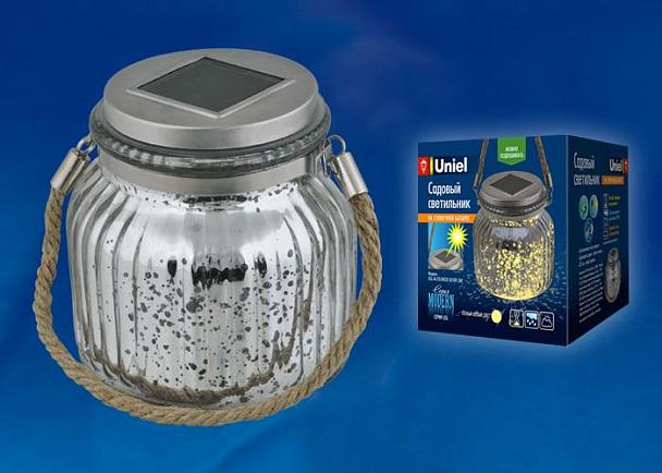 Купить Светильник на солнечных батареях (UL-00003209) Uniel Modern USL-M-211/GN120 Silver Jar