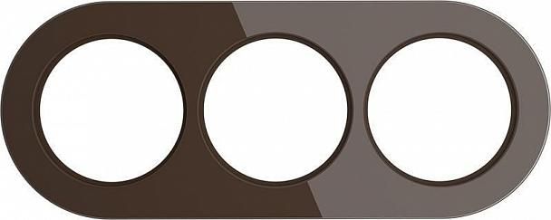Купить Рамка Werkel Favorit Runda на 3 поста коричневый WL21-Frame-01 4690389141997