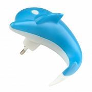 Купить Настенный светодиодный светильник (10313) Uniel DTL-301-Дельфин/Blue/4LED/0,5W