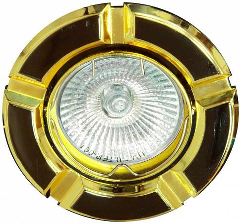 Купить Светильник встраиваемый Feron 098T-MR16 потолочный MR16 G5.3 черный-золото