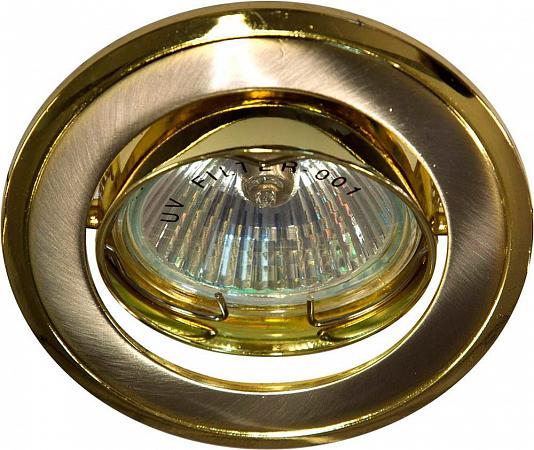 Купить Светильник встраиваемый Feron 301T-MR16 потолочный MR16 G5.3 титан-золото