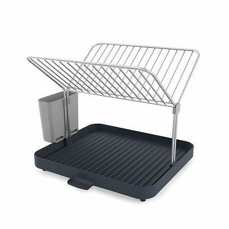 Купить Сушилка для посуды и столовых приборов 2-уровневая со сливом y-rack серая