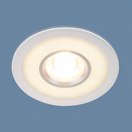 Купить Встраиваемый светильник с двойной подсветкой Elektrostandard 1052 MR16 WH белый 4690389061660