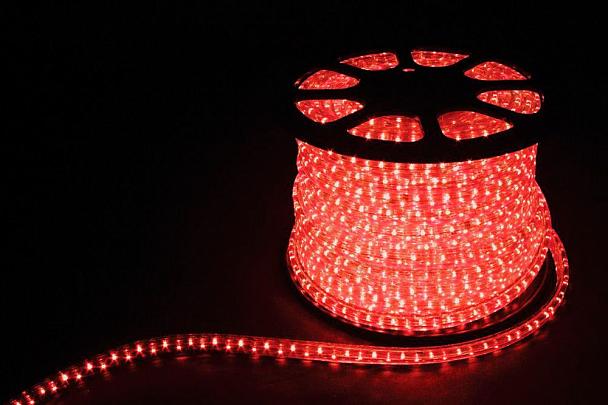 Купить Дюралайт светодиодный Feron LED-F3W 3-х жильный , красный 2,88Вт/м 72LED/м 50м 220V