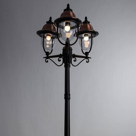 Купить Садово-парковый светильник Arte Lamp Barcelona A1486PA-3BK
