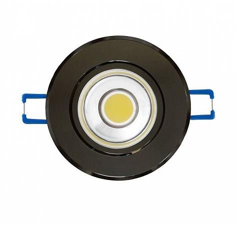 Купить Светодиодный встраиваемый светильник (08786) Uniel 4500K ULM-R31-5W/NW IP20 Black Chrome
