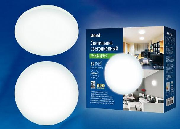 Купить Потолочный светодиодный светильник (UL-00003368) Uniel ULI-B311 32W/NW/38 Ronda