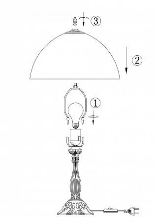 Купить Настольная лампа Odeon Light Traube 2267/1T