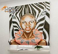 Купить Африканская девушка холст арт.ТФР4986 римская фотоштора (Ализе 4v 120х160 ТФР)