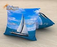 Купить Парусная яхта в Греции арт.ТФП1990 (45х45-1шт) фотоподушка (подушка Ализе ТФП)