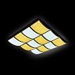 Купить Потолочный светодиодный светильник Ambrella light Orbital Crystal Sand FS1520 WH/SD 288W D810*720