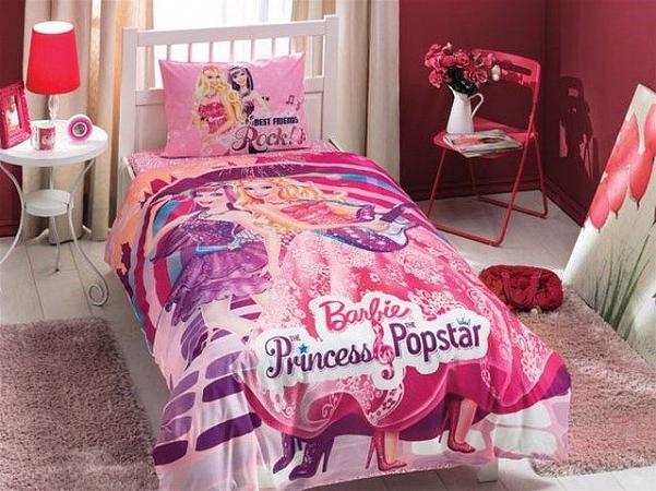 Купить КПБ ТАС/RANFORCE детский (3-12)/Barbie 1,5 сп. BARBIE PRINCESS POPSTAR