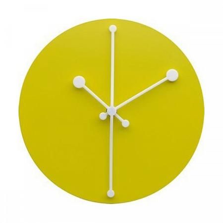 Купить Часы настенные dotty желтые