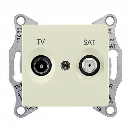 Купить Розетка TV/SAT проходная Schneider Electric Sedna 4dB SDN3401947