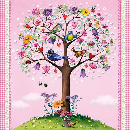Купить Салфетки love tree бумажные 20 шт. розовые