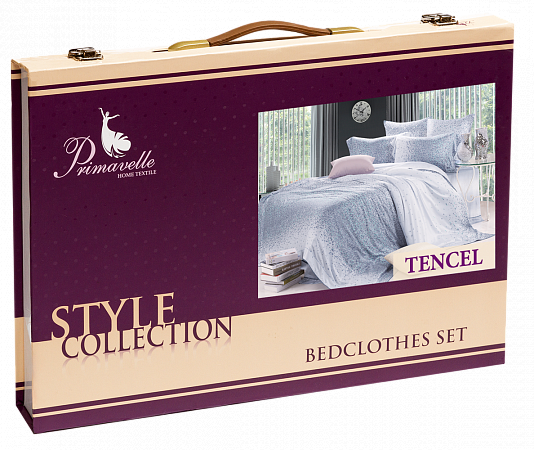 Купить Комплект постельного белья 100% Tencel набивной 2 сп. (наволочки 70х70) №5 Софи (175215704-ntc5)