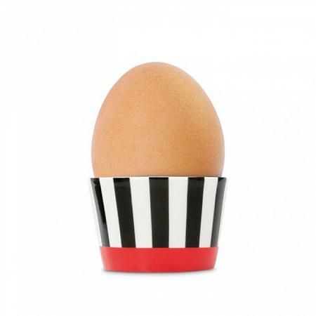 Купить Чашка для яйца black stripes