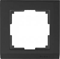 Купить Рамка Werkel Stark на 1 пост черный WL04-Frame-01-silver/black 4690389048838