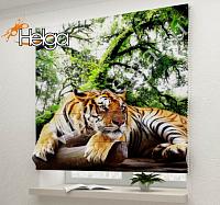 Купить Тигр в лесу арт.ТФР4966 римская фотоштора (Ализе 4v 120х160 ТФР)