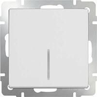 Купить Выключатель Werkel одноклавишный проходной с подсветкой белый WL01-SW-1G-2W-LED 4690389059162