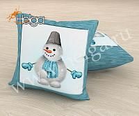 Купить Арт снеговик арт.ТФП5077 v2 (45х45-1шт) фотоподушка (подушка Ализе ТФП)