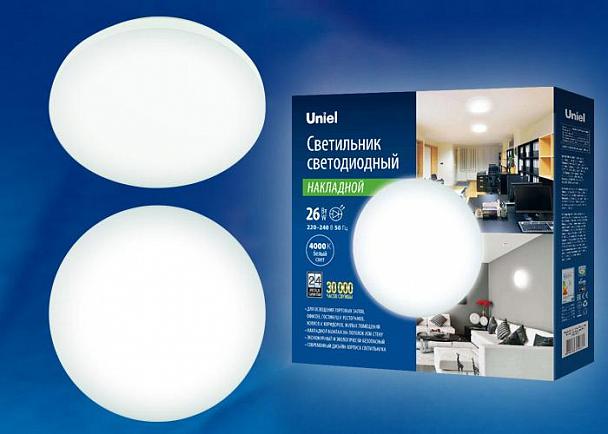 Купить Потолочный светодиодный светильник (UL-00003367) Uniel ULI-B311 26W/NW/33 Ronda