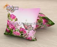 Купить Бабочки в розах арт.ТФП3347 v2 (45х45-1шт) фотоподушка (подушка Габардин ТФП)
