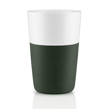 Купить Чашки для латте 2 шт. тёмно-зелёные
