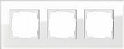 Купить Рамка 3-постовая Gira Esprit белое стекло 021312