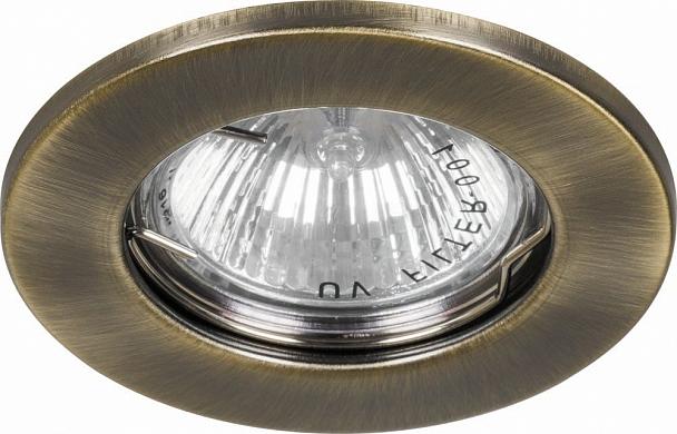 Купить Светильник встраиваемый Feron DL10 потолочный MR16 G5.3 античное золото