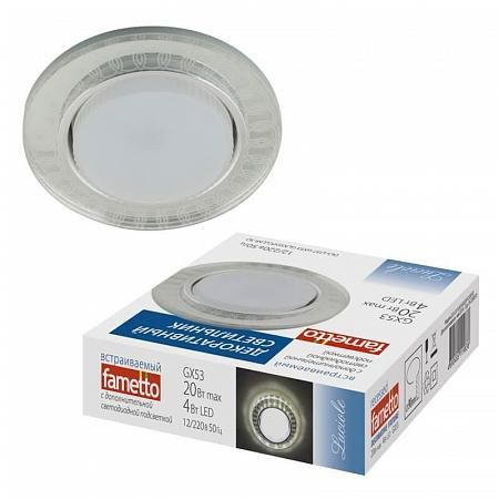 Купить Встраиваемый светильник Fametto Luciole DLS-L157 GX53 GLASSY/CLEAR 3D
