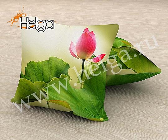 Купить Цветок лотоса арт.ТФП3889 (45х45-1шт) фотоподушка (подушка Габардин ТФП)