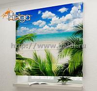Купить Тропический пляж арт.ТФР3539 v4 римская фотоштора (Шифон 1v 60x160 ТФР)