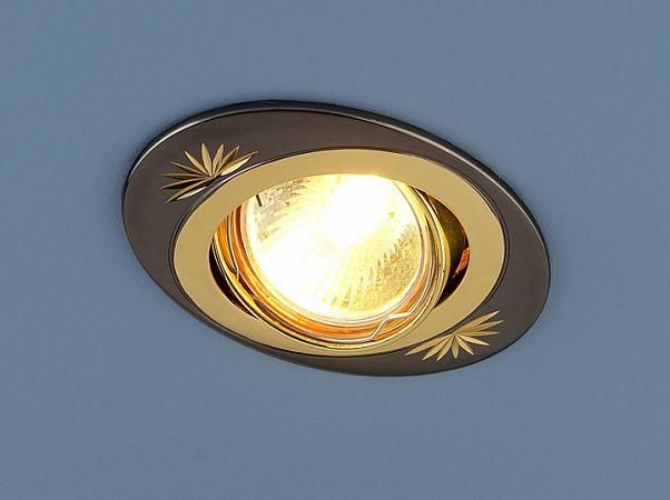 Купить Встраиваемый светильник Elektrostandard 856 CF MR16 GU/GD черный/золото 4607176192698