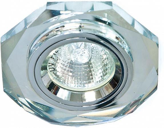 Купить Светильник встраиваемый Feron 8020-2 потолочный MR16 G5.3 серебристый