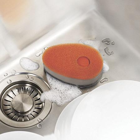 Купить Набор губок с капсулой для моющего стредства soapy sponge™ из 3 штук оранжевый