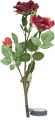 Купить Светильник садово-парковый на солнечной батарее "Ветка розы", красный, 3 LED (белый), H 80cм , PL308