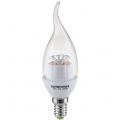 Купить Лампа светодиодная 14SMD CR E14 4W 4200K свеча на ветру прозрачная 4690389054679