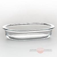 Купить Посуда для СВЧ, форма овальная без крышки, 190*140 мм, объем 0,5 л