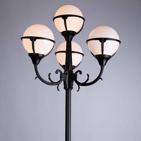 Купить Садово-парковый светильник Arte Lamp Monaco A1497PA-4BK