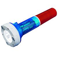 Купить Автомобильный светодиодный фонарь (05143) Uniel от батареек 220х81,5 80 лм P-AT031-BB Amber-Blue
