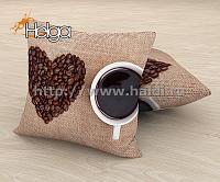 Купить Любовь к кофе арт.ТФП3270 (45х45-1шт)  фотоподушка (подушка Габардин ТФП)