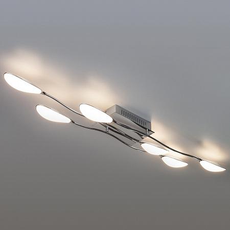 Купить Потолочный светодиодный светильник Eurosvet 90058/6 хром