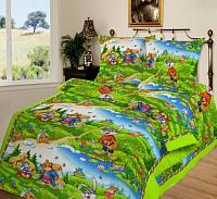 Купить Комплект постельного белья 1,5-спальный, бязь "Люкс", детская расцветка (В гостях у сказки)