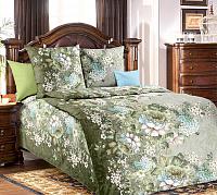 Купить Комплект постельного белья 1,5-спальный, бязь "Люкс" (Анна 3 D, зеленый)