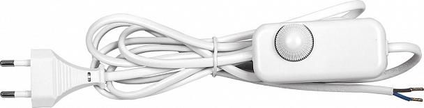 Купить Сетевой шнур с диммером 230V 1,5+0,5м, белый, DM103-200W