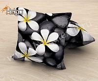 Купить Цветы жасмина арт.ТФП2092 (45х45-1шт)  фотоподушка (подушка Габардин ТФП)