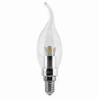 Купить Лампа светодиодная E14 3W 2700K свеча на ветру прозрачная HA104201103
